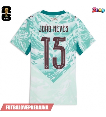 Lacne Ženy Futbalové dres Portugalsko Joao Neves #15 MS 2026 Krátky Rukáv - Preč